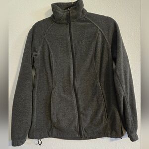 Columbia Gray Full-Zip Sweatshirt With Pockets